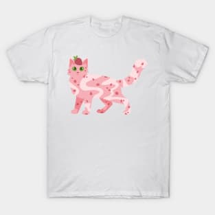 Strawberries and Cream Cat T-Shirt